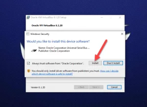 virtualbox universal bus