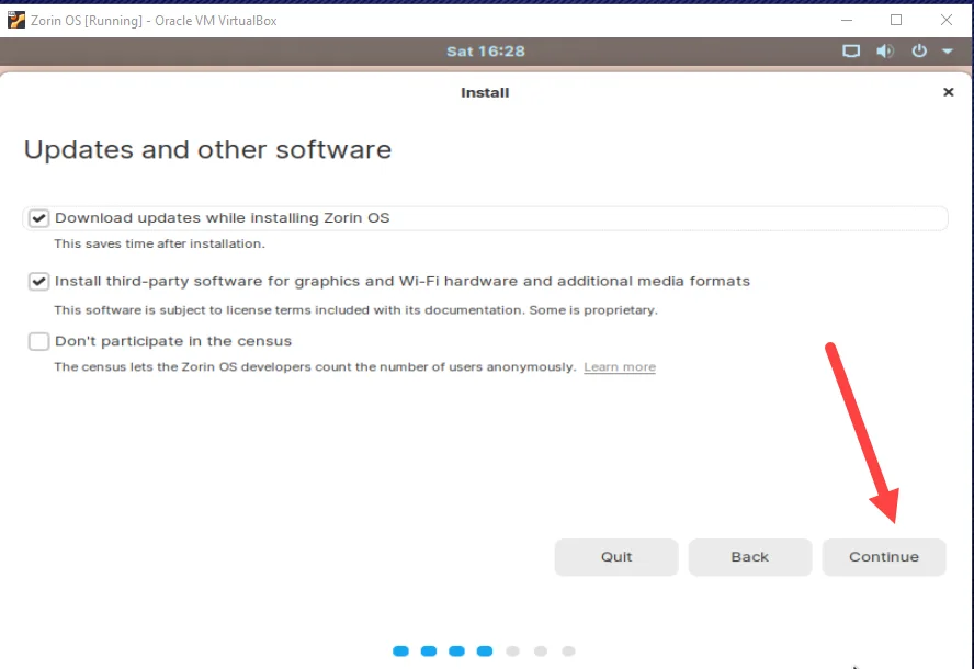 zorin os setup 3