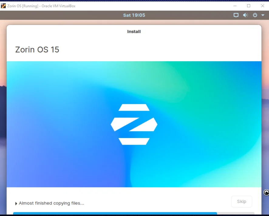 zorin os setup 8
