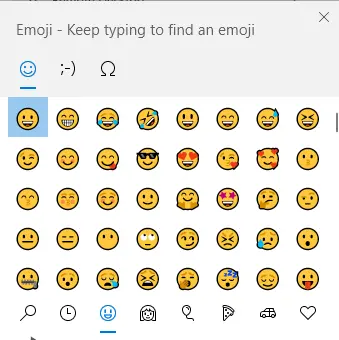 windows 10 emoji