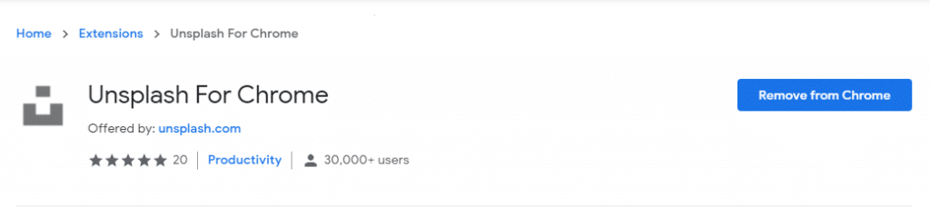 ওয়েব ডিজাইনাদের জন্য কাজের ৫ টি ক্রোম এক্সটেনশন। 4 unsplash