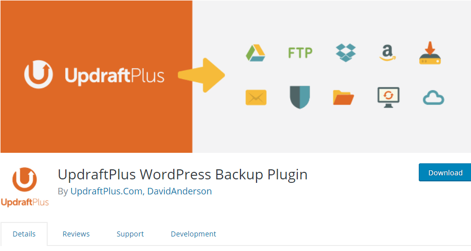 প্রয়োজনী ১০ টি ওয়ার্ডপ্রেস প্লাগিন ব্লগ ওয়েবসাইটের জন্য। 4 updraftPlus