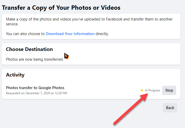 ফেসবুক ফটো ট্রান্সফার করুন Google Photos তে। 8 facebook photo copy to drive8